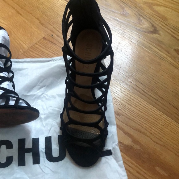 SCHUTZ Shoes | Schutz Ingriditte Caged Heels Size 75 | Poshmark